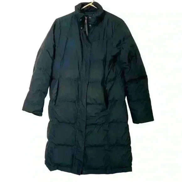 L.L. Bean Jackets & Blazers - LL Bean black Long Goose Down Puffer Winter Cold Weather Jacket NO Hood-SZ:Small